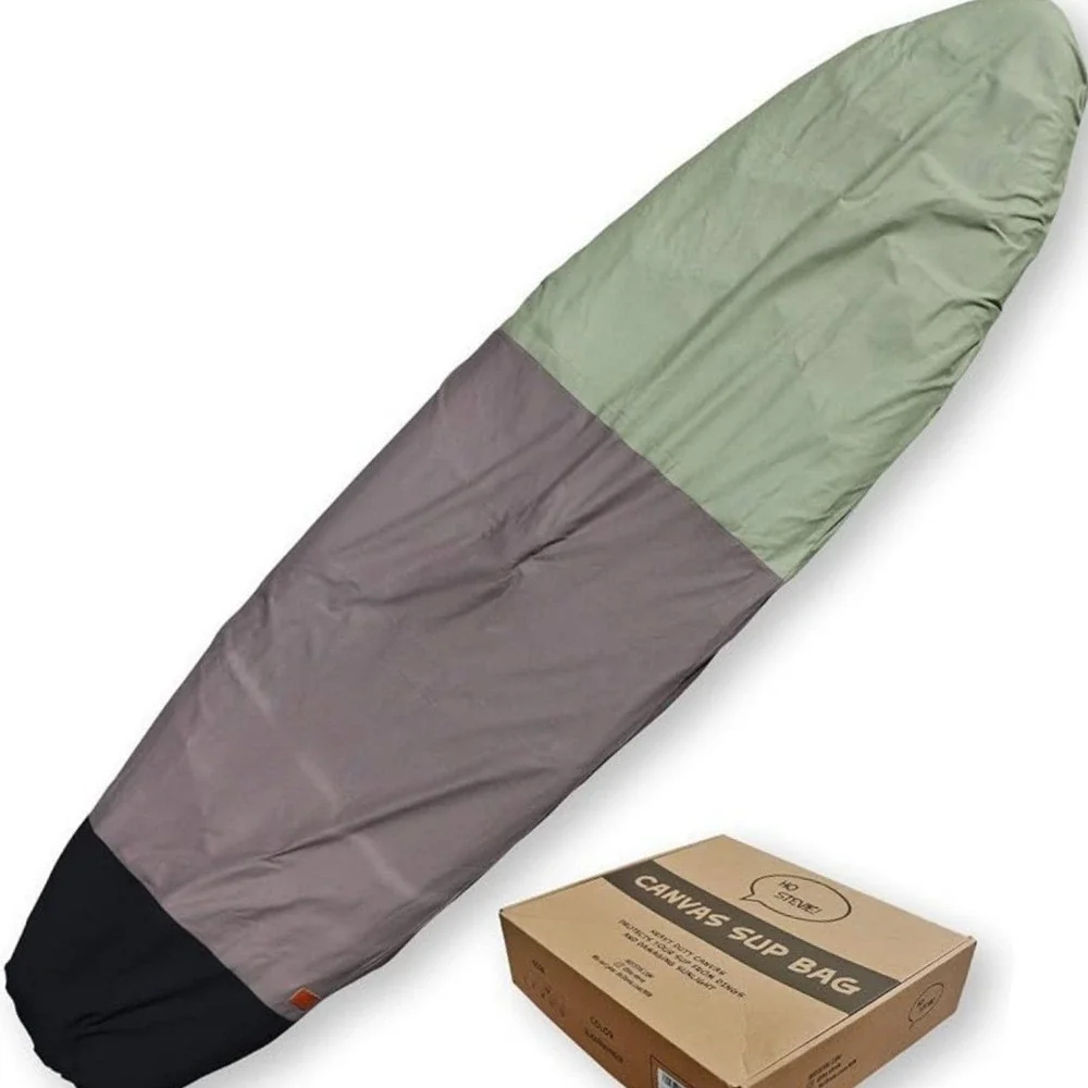 Ho Stevie! Canvas SUP Bag Canvas Cover 12' Black Gray Green Paddleboard Outdoor